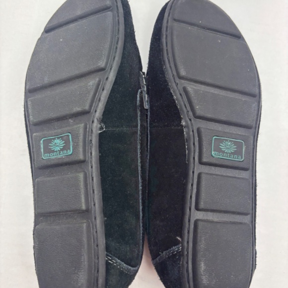 Montana Black Suede Casual Moccasin Size 7M - Picture 6 of 7